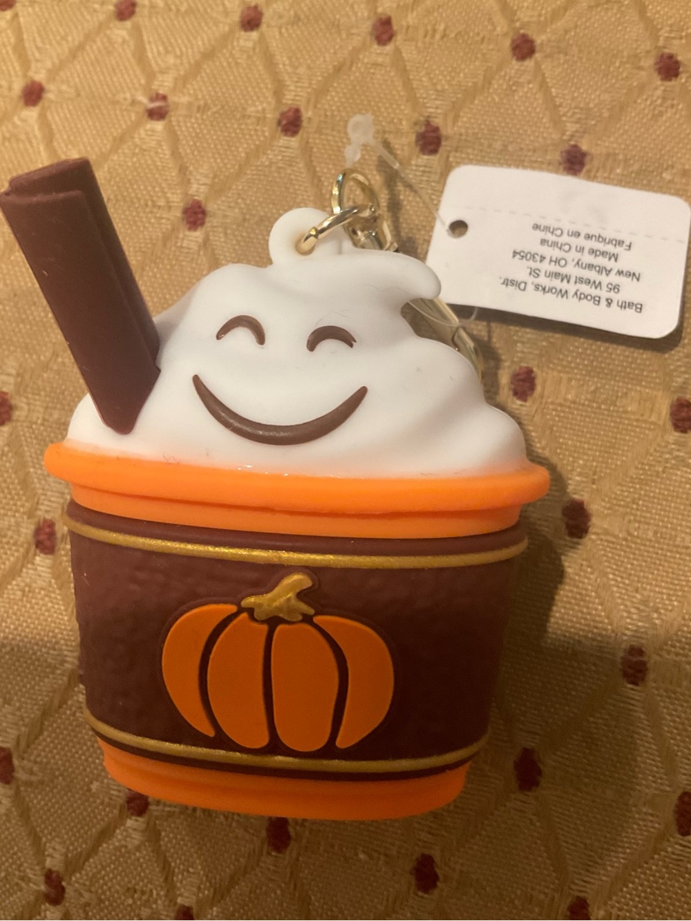 Bath and Bodyworks Pumpkin 🎃  Latte PocketBac Keychain New